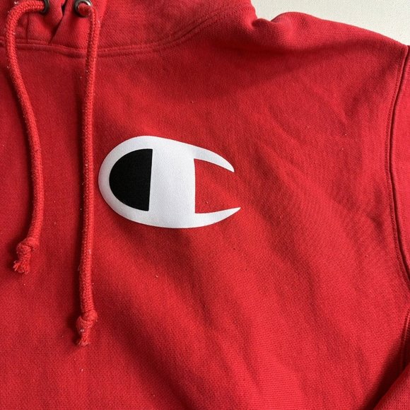 CHAMPION Vintage Reverse Weave Hoodie Sweater Sweatshirt L Pullover‎ Heavy Thick - Picture 4 of 9